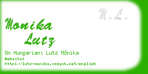 monika lutz business card