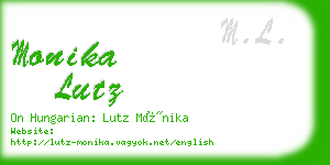 monika lutz business card